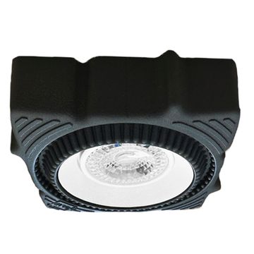Встраиваемый светодиодный светильник в натяжной ПВХ потолок LED 7W 3000K ST753.538.07 белый/чёрный ST-Luce