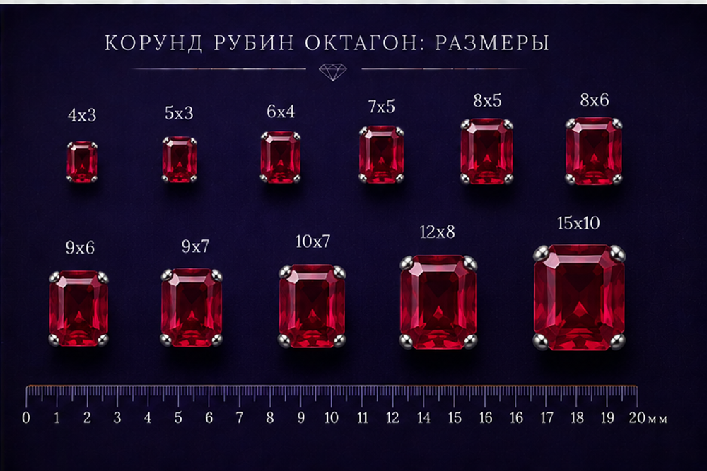 Корунд Рубин Октагон