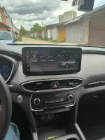 Магнитола для Hyundai Santa Fe 2018-2020 (рамка под 10") - Teyes LUX ONE 360 монитор 12.3" 2K QLED на Android 10, Быстрая, CarPlay, 4G SIM-слот, 4 камеры в комплекте