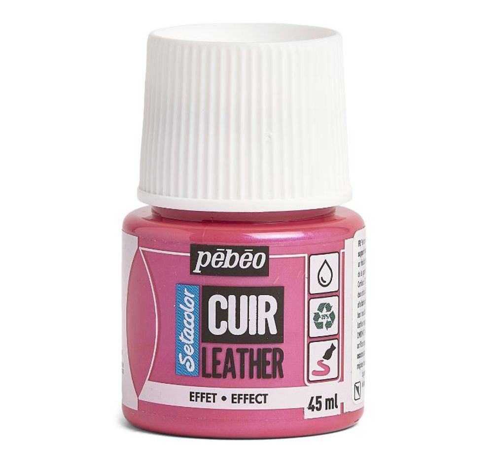 Краска по коже Setacolor 45 мл, 295641 Дуохром розовый/синий, Pebeo, 295641