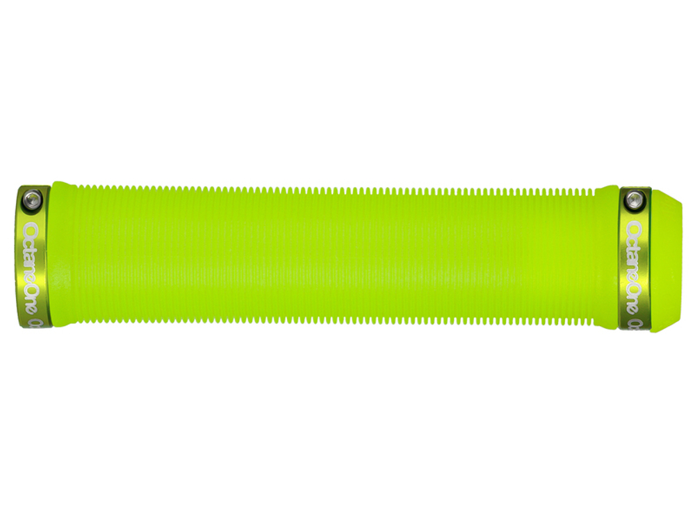 Грипсы Octane One Bolt-On Long прозрачный лайм 123