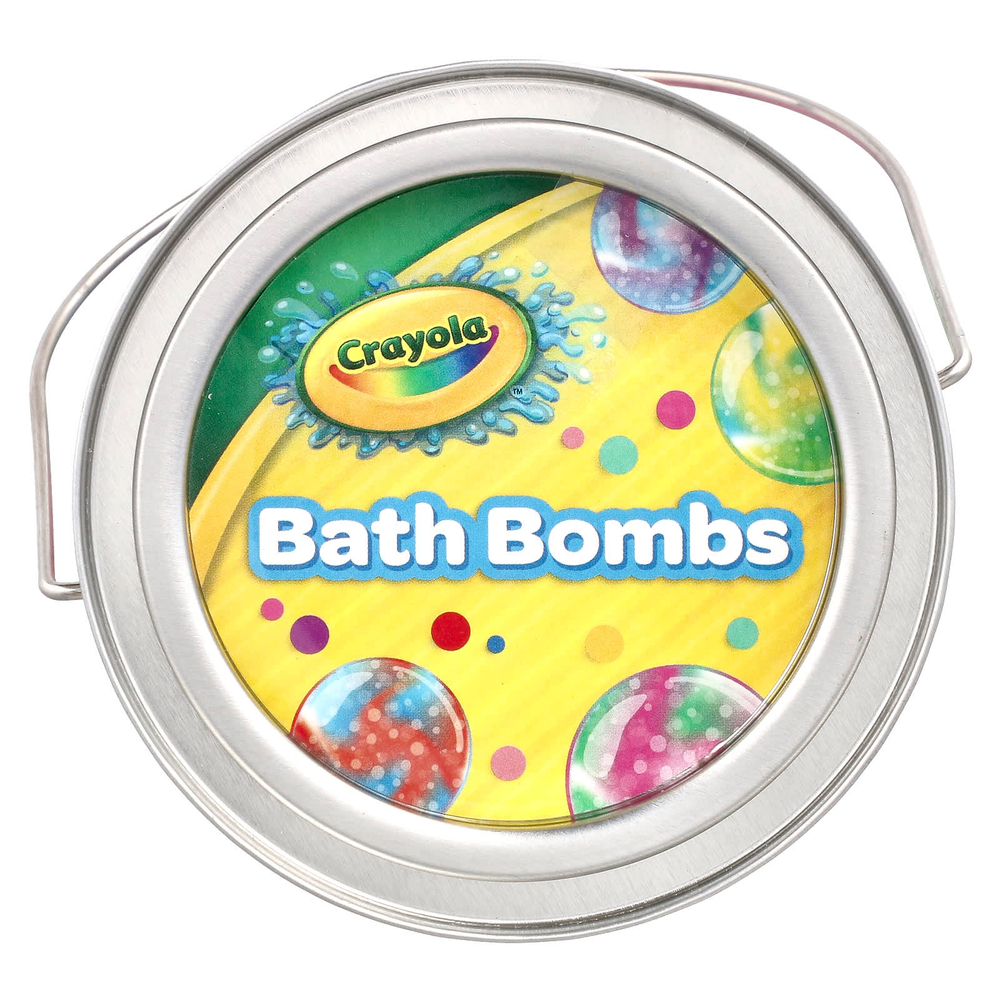 Crayola, бомбочки для ванной, для детей от 3 лет, с ароматом винограда, лимона, сладкой ваты и жвачки, 8 штук, 320 г (11,29 унции)