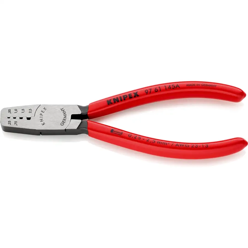 Инструмент для обжима контактных гильз 145 мм Knipex 97 61 145 A SB