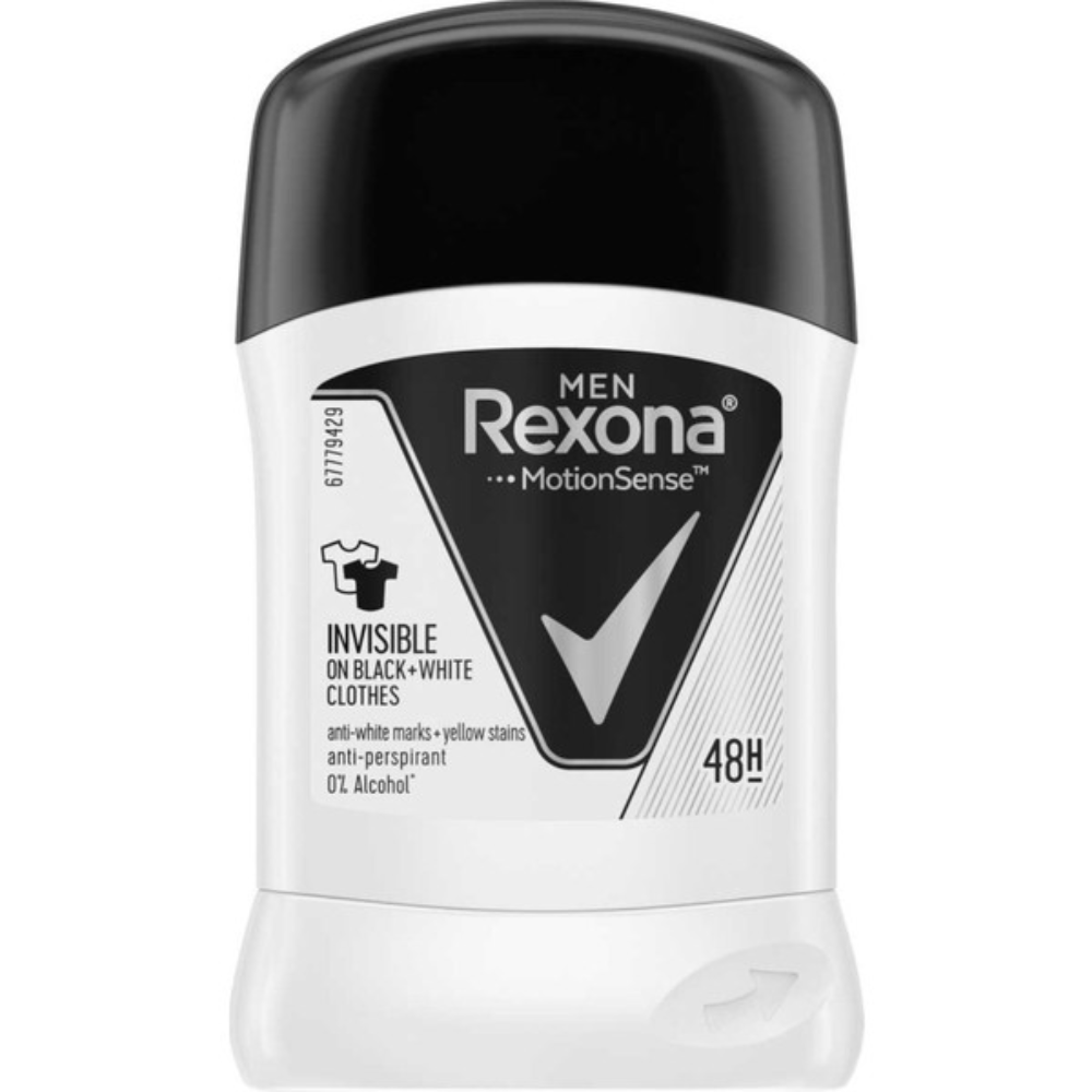 Дезодорант-антиперспирант Rexona Men Black&White стик 50 мл