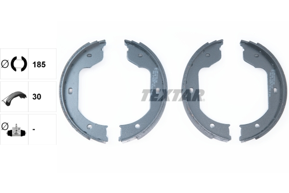 TEXTAR - 91058700-TET - Brake Shoe Set, parking brake