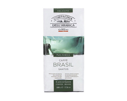 Кофе в зернах Compagnia Dell`Arabica Brasil Santos, 500 г (Компания Дель Арабика)