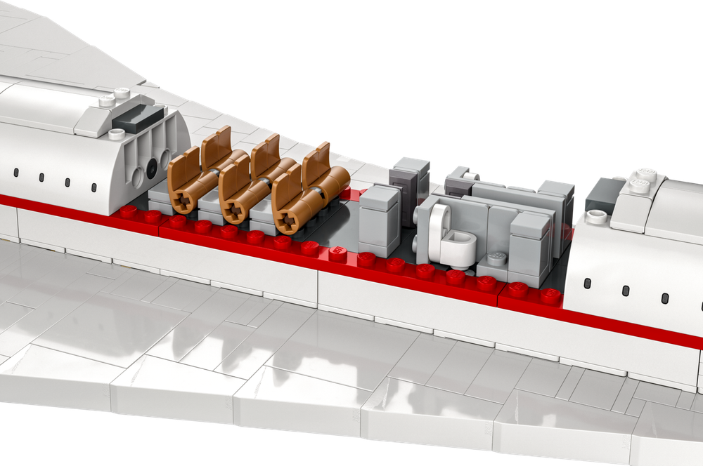 Конструктор Лего Айконс Конкорд 10318 | LEGO Icons Concorde коллекционная модель сверхзвукового самолёта 2083 детали 18+