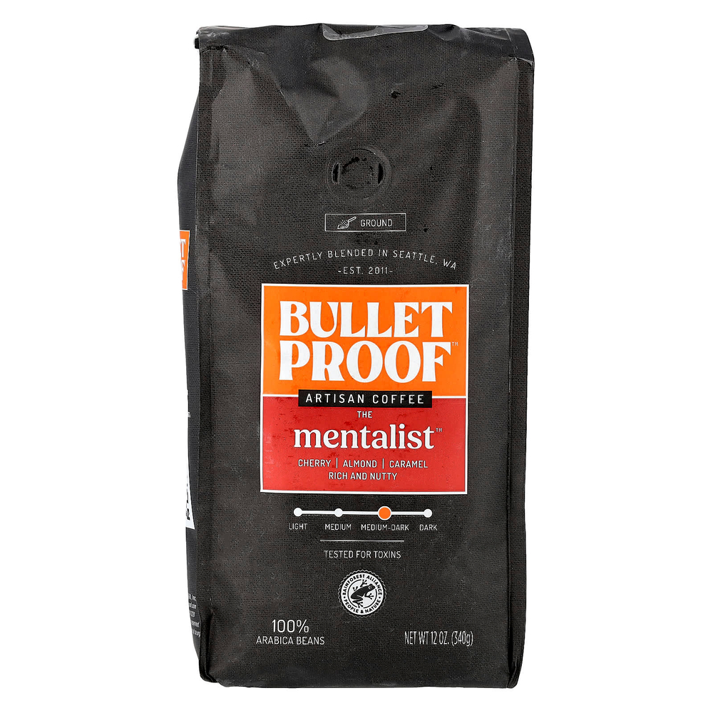 BulletProof, Artisan Coffee, The Mentalist™, молотый, средней обжарки, 340 г (12 унций)