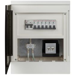 Корпус пластиковый навесной ЭРА MULTIBOX со слаботочным отсеком 12 модулей IP41 белый | Корпуса пластиковые распределительные
