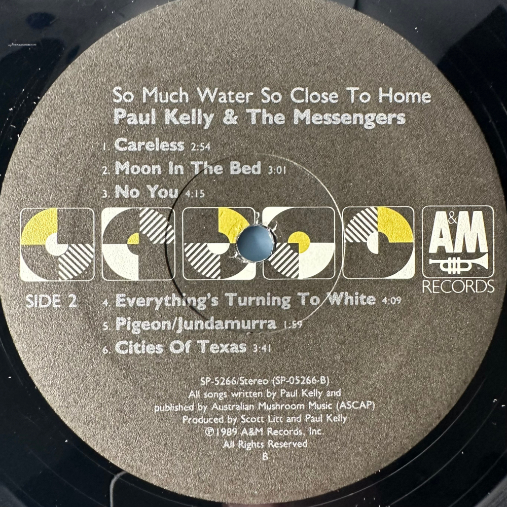 Paul Kelly And The Messengers ‎– So Much Water So Close To Home (США 1989г.)