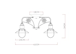 Потолочная люстра Arte Lamp SAILOR A4524PL-3AB, 3хE27