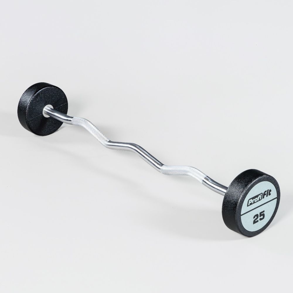 Набор изогнутых полиуретановых штанг (шаг 5 кг, 5 шт) PROFI-FIT 10-30 кг