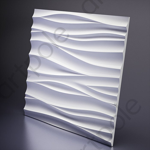 Гипсовые 3D панели Artpole SILK + LED - 5.7 - SILK 1 - 25 - 13