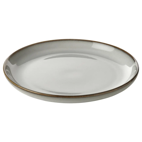 Тарелка IKEA GLADELIG (ГЛАДЕЛИГ), Серый, 20 см