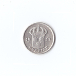 Швеция 25 эре 1917 г XF