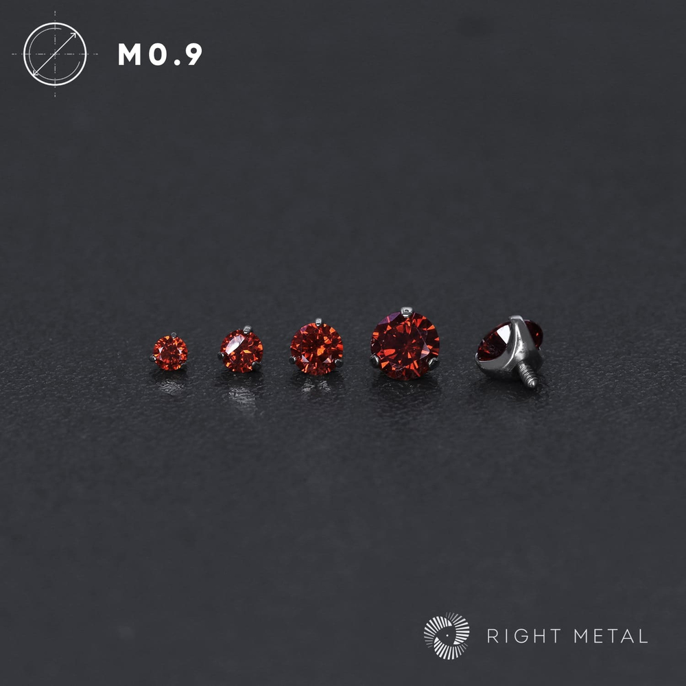 Cubic Zirconia Dark Garnet CZ