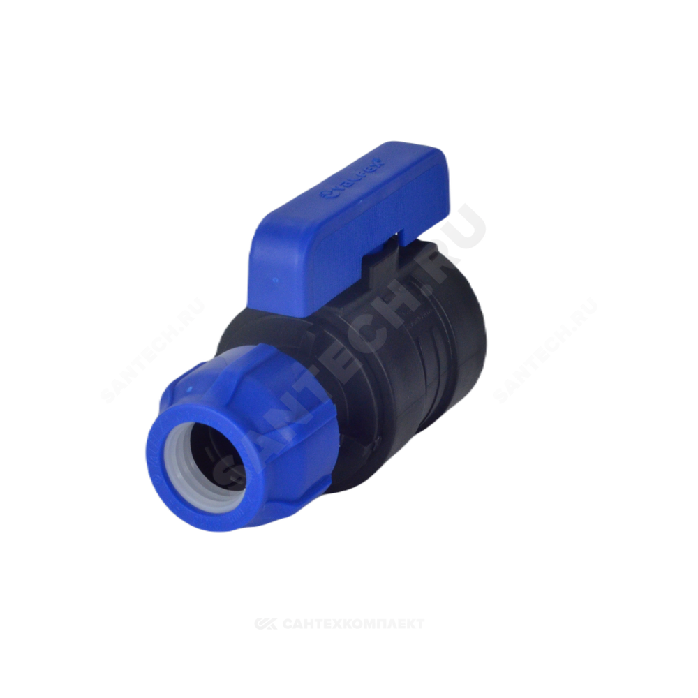 Кран шаровой компрессионный ПЭ Дн 40х1" НР Ру16 VALFEX 1210012640100