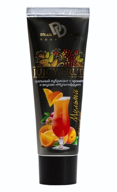Интимный съедобный лубрикант JUICY FRUIT с ароматом фруктов - 30 мл.