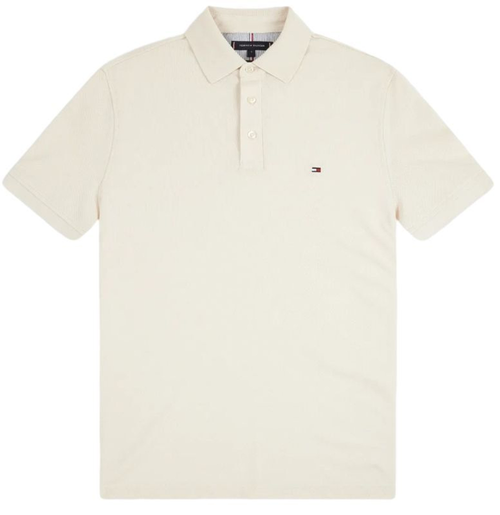 Мужское теннисное поло Tommy Hilfiger Core 1985 Slim Polo - weathered white