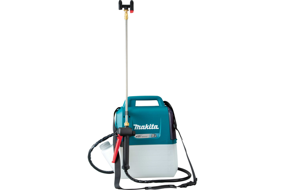 Опрыскиватель аккумуляторный Makita LXT 18 В, объем бака 5 л, 3 бар, форсунка двойная DUS054Z