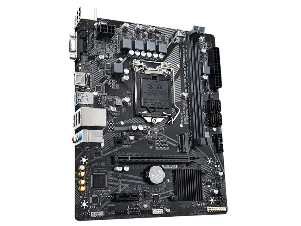 Материнская плата Gigabyte H510M H V2 2.0, Socket LGA 1200, Intel Q470, mATX, RTL