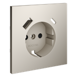 Накладка для розетки с заземлением и защитными шторками, с USB A+C, (кашемир) Voltum S70 VLS001003