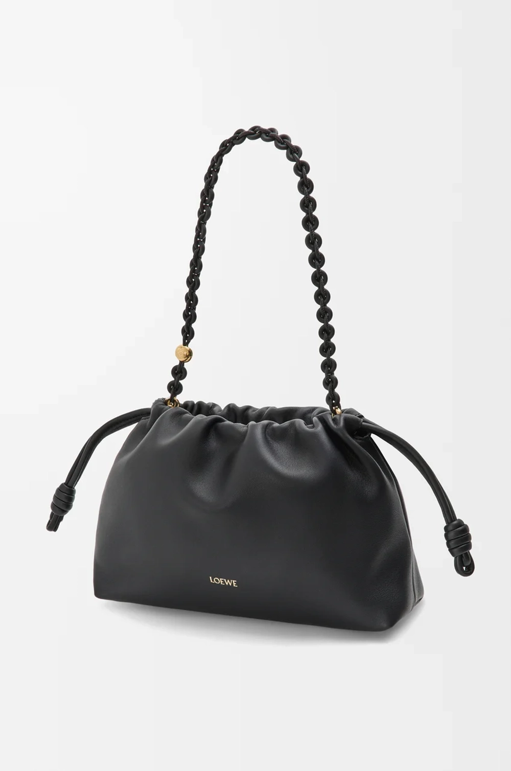 Loewe Сумка Flamenco среднего размера из мягкой кожи ягненка наппа, черный