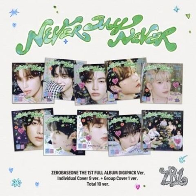 Альбом ZEROBASEONE - NEVER SAY NEVER 1st Album DIGIPACK 10 Version SET