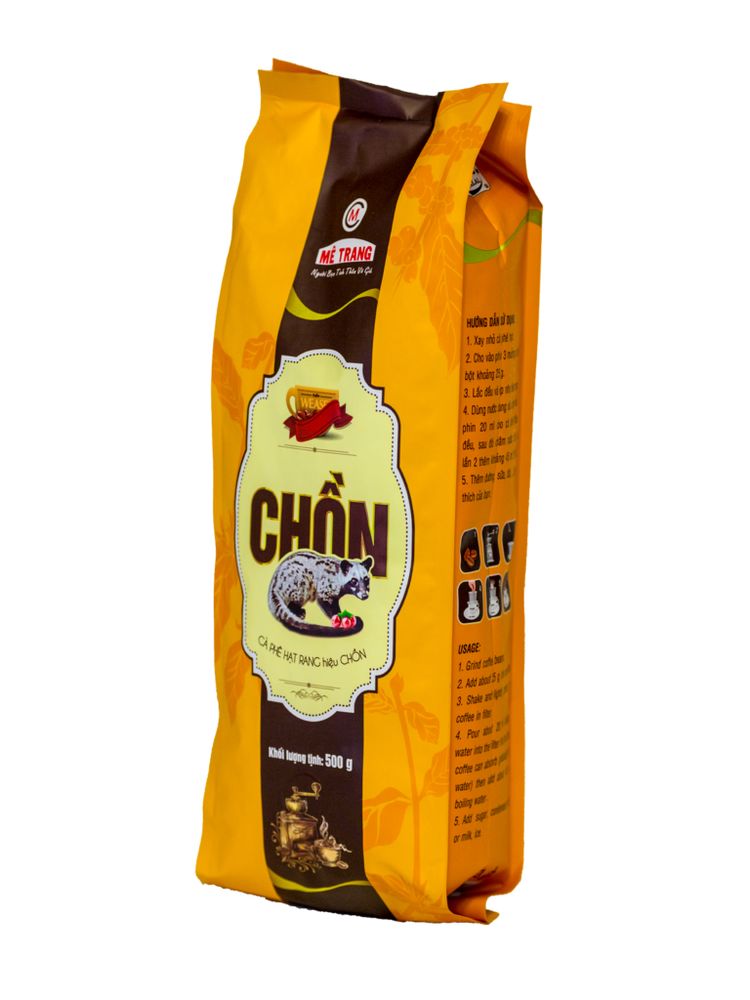 Кофе Me Trang Weasel Chon Kopi Luwak зерновой 500 гр, 2 шт