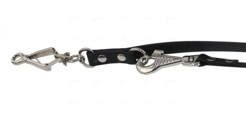 Поводок для собак Police Leash из материала BioThane, 180-225 см, черный