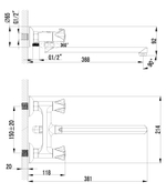 LEMARK Серия plus FLAME. Смеситель универсальный – LM1051C