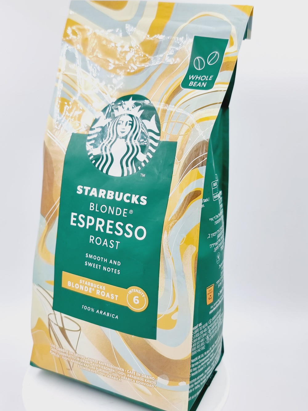 Starbucks Кофе в зернах Blonde Espresso Roast, 450 г, срок годности 02.2027