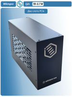 Внешний корпус Wikingoo Q2L с двумя слотами PCIe. Thunderbolt 3/4, USB4.