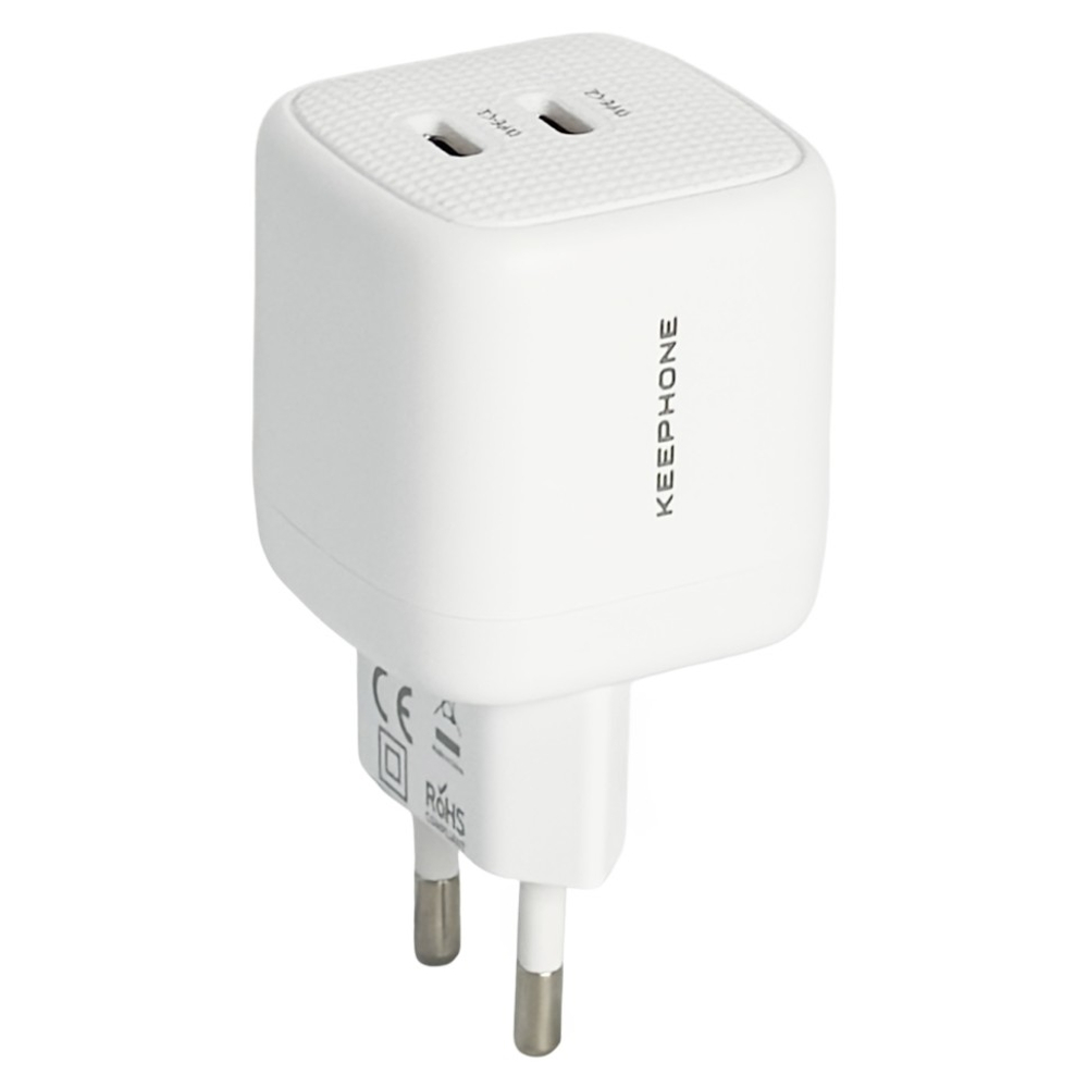 Сетевое зар. устр. Keephone Speedy 2C Gan 45W белое