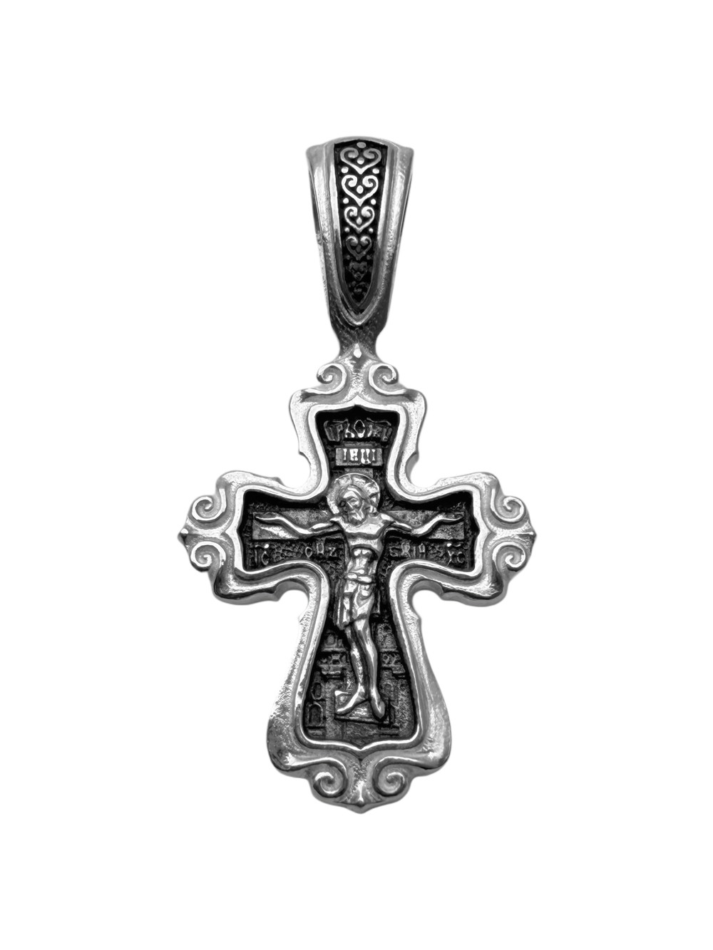 Крест из серебра/Чернение