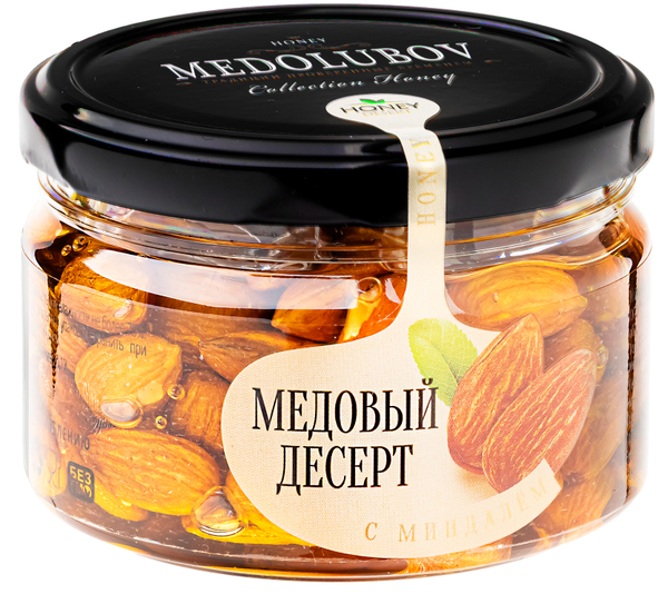 Медовый десерт с миндалём Медолюбов 250 мл