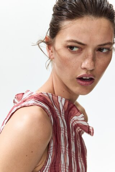 Топ из вискозы со сборками - H&M