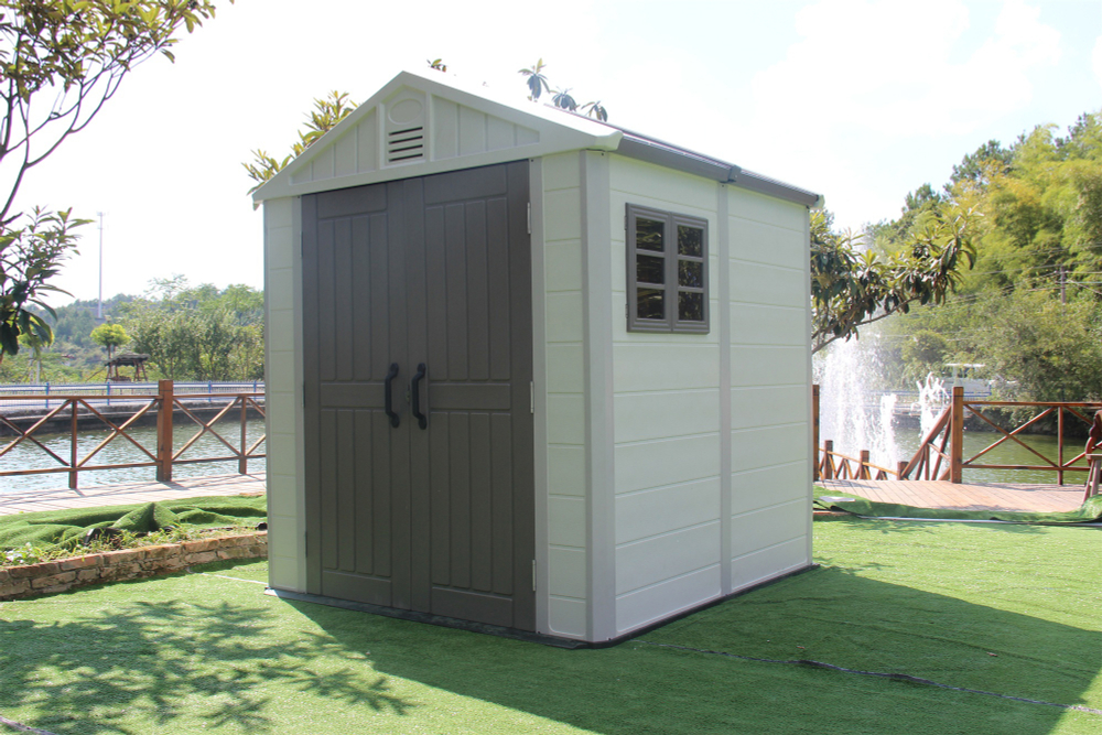Садовый пластиковый сарай HouzBlock Comfort-2 7,5x7,5