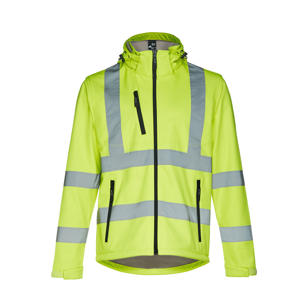 THC ZAGREB WORK. Куртка Softshell повышенной видимости (унисекс)