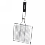 Решетка для гриля 25*25 см BBQ Premium (длина с ручкой 55 см)