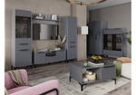 Шкаф Woodville Иадама двухстворчатый графит, графит софт