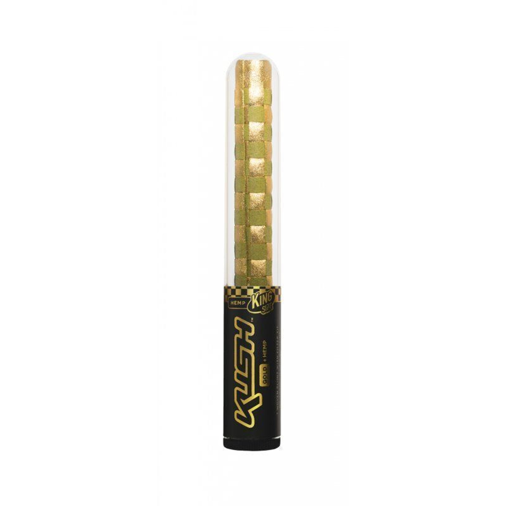 Гильзы для сигарет конические "Kush" Gold+Hemp 103mm (с 24к золотом) 1шт