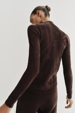 Жаккардовый вязаный кардиган - ZARA