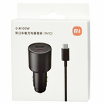 Автомобильное зар. устр. Xiaomi Car Charger 100W 1USB/1C с кабелем T-C на T-C MDY-16-ER черное