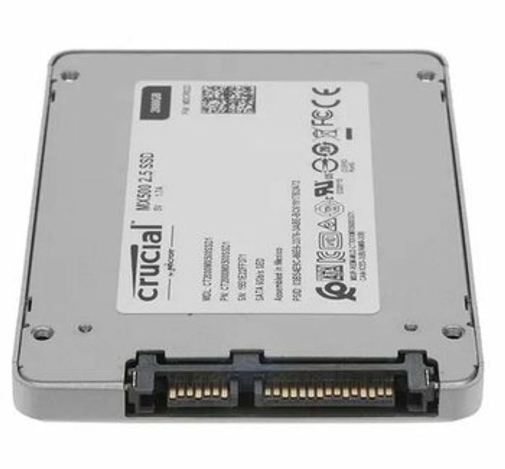 SSD CRUCIAL MX500, 2 ТБ, 2.5", SATA, CT2000MX500SSD1