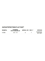 Воблер Flat Rap 08, 8см, 7гр, цвет BLK, плавающий