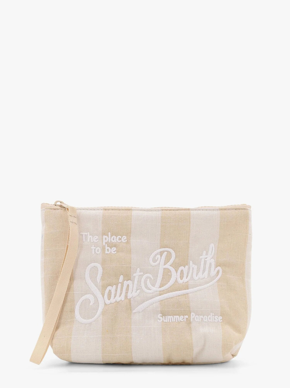Косметичка MC Saint Barth Aline soft Linen бежевая полоса