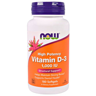 NOW Vitamin D-3 1000 (180 капс.) [M]