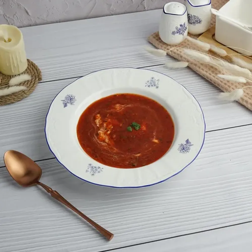 Тарелка глубокая 500 мл d 23,5 см h3,9 см для пасты, супа Sea Flower P.L. Proff Cuisine [6]