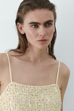 Сетчатый топ с пайетками - H&M
